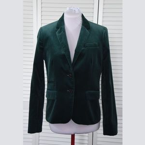J. Crew Velvet Schoolboy Blazer